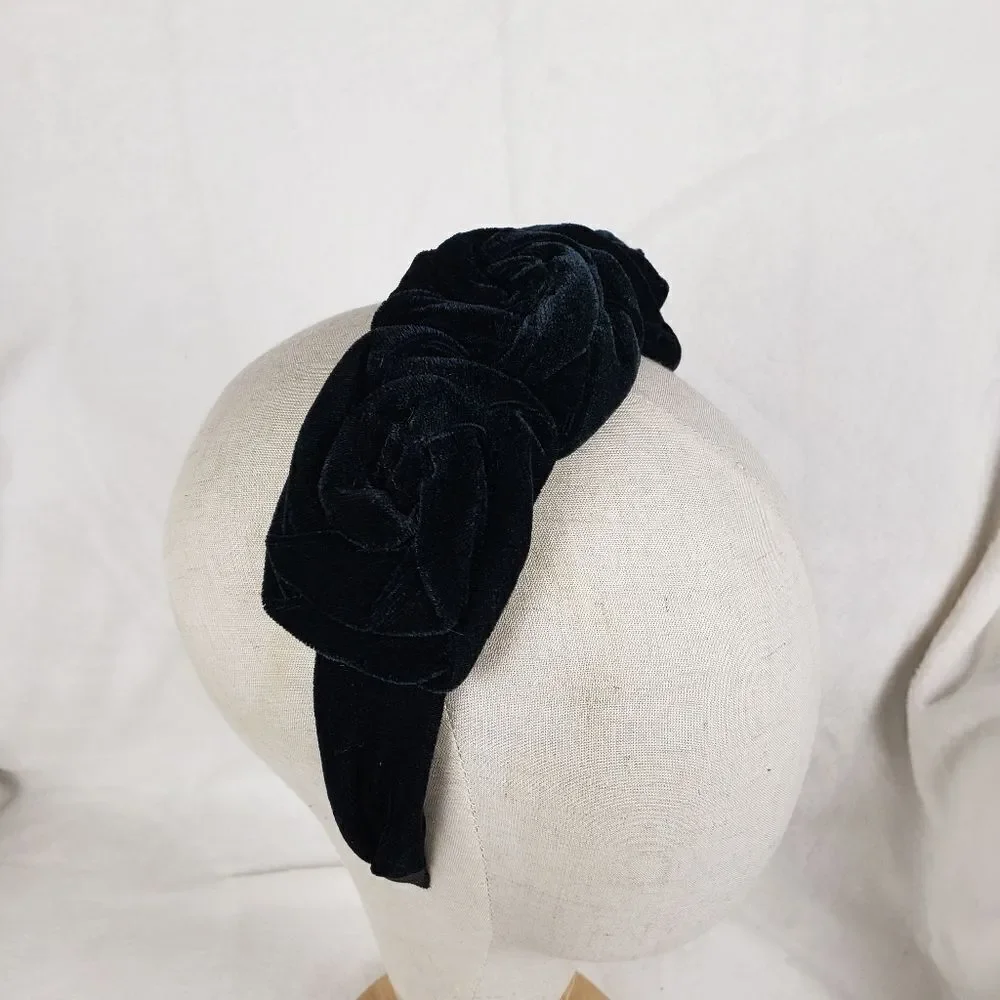 Velvet Rosette Headband